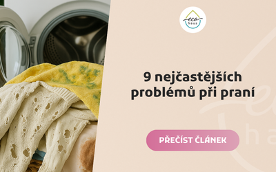 9 nejčastějších problémů při praní