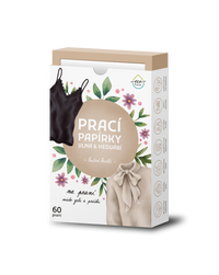 PŘEDPRODEJ, ODESÍLÁME V ZÁŘÍ - Prací papírky na vlnu a hedvábí EcoHaus 60 praní luční kvítí