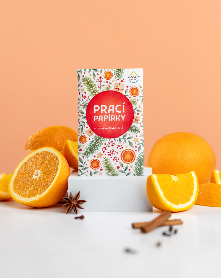 Limited edition: EcoHaus laundry sheets 5 washes Christmas orange