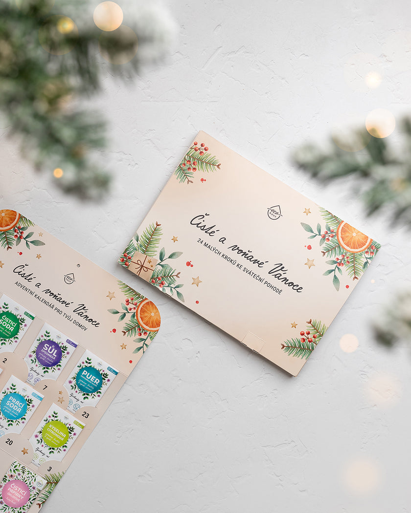 Adventní uklízecí kalendář EcoHaus - Čisté a voňavé Vánoce