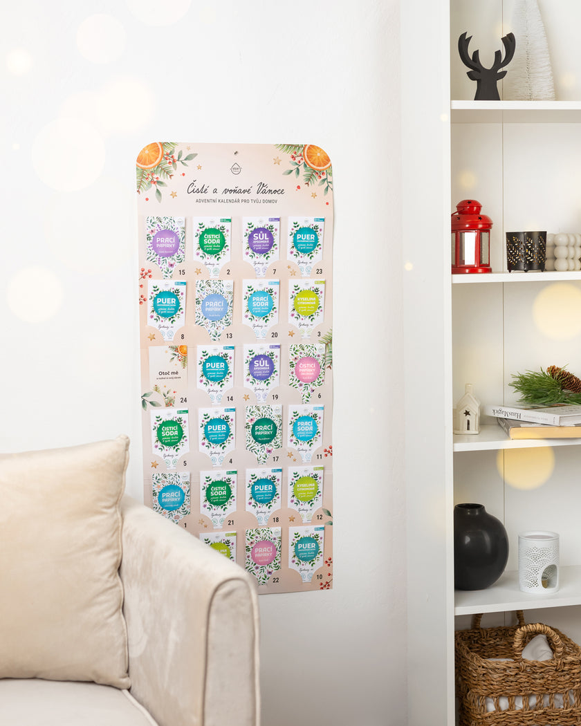 Adventní uklízecí kalendář EcoHaus - Čisté a voňavé Vánoce