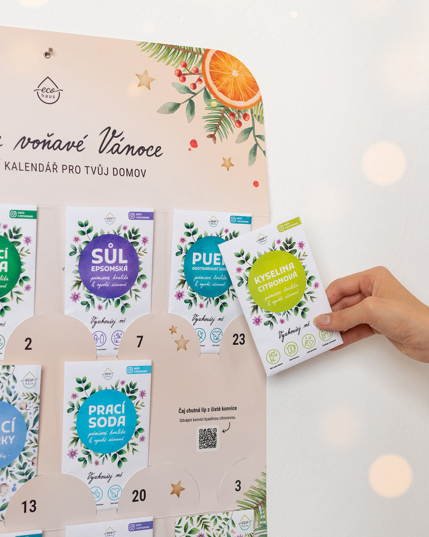 Adventní uklízecí kalendář EcoHaus - Čisté a voňavé Vánoce