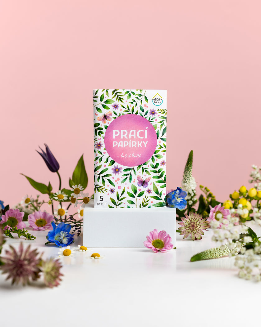 Prací papírky EcoHaus 5 praní luční kvítí