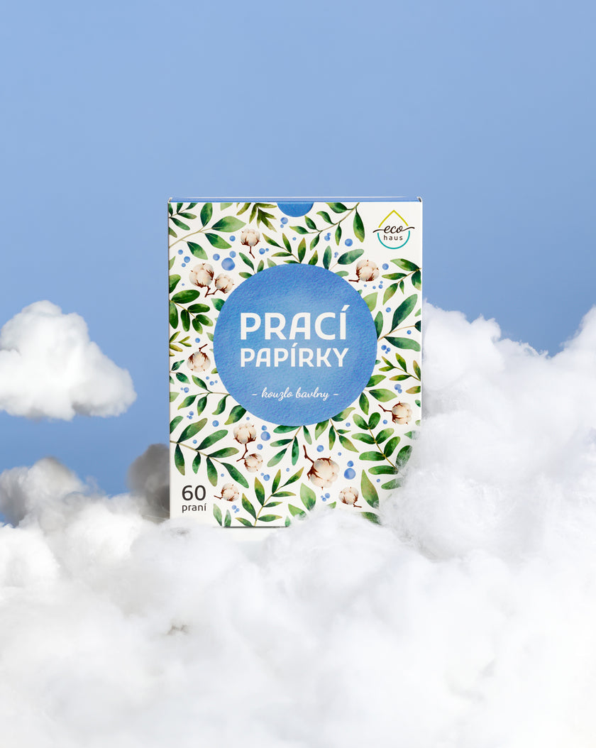 Prací papírky EcoHaus 60 praní kouzlo bavlny