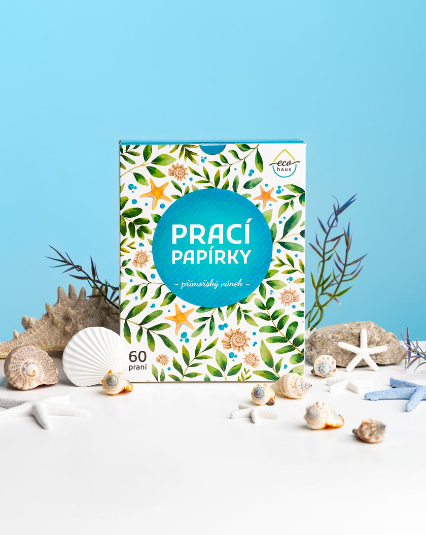 Prací papírky EcoHaus 60 praní přímořský vánek