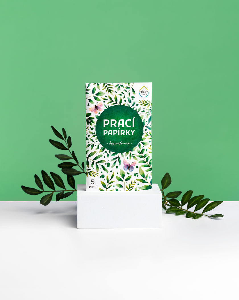 Prací papírky EcoHaus 5 praní bez parfemace