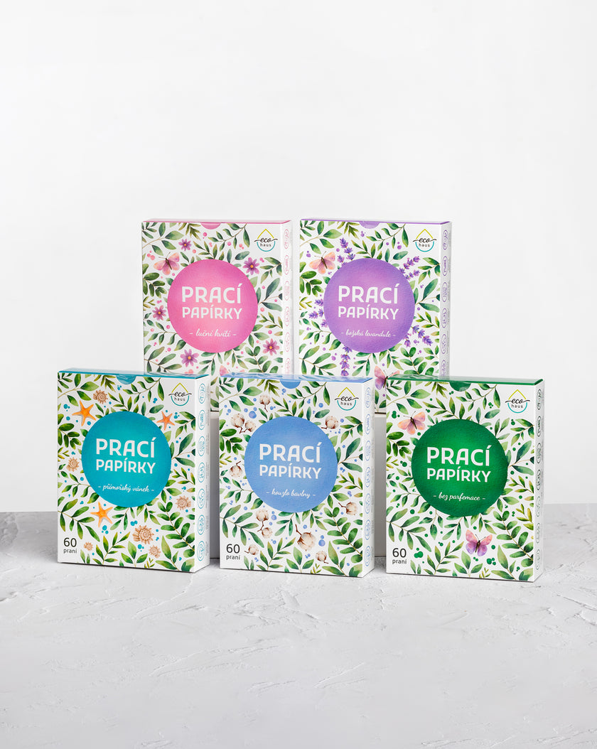 EcoHaus laundry sheets - mix of 5 scents (total of 300 washes)