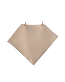 Premium beige face towel made of waffle fabric EcoHaus (small squares) - Set of 2 pcs 30 x 30 cm