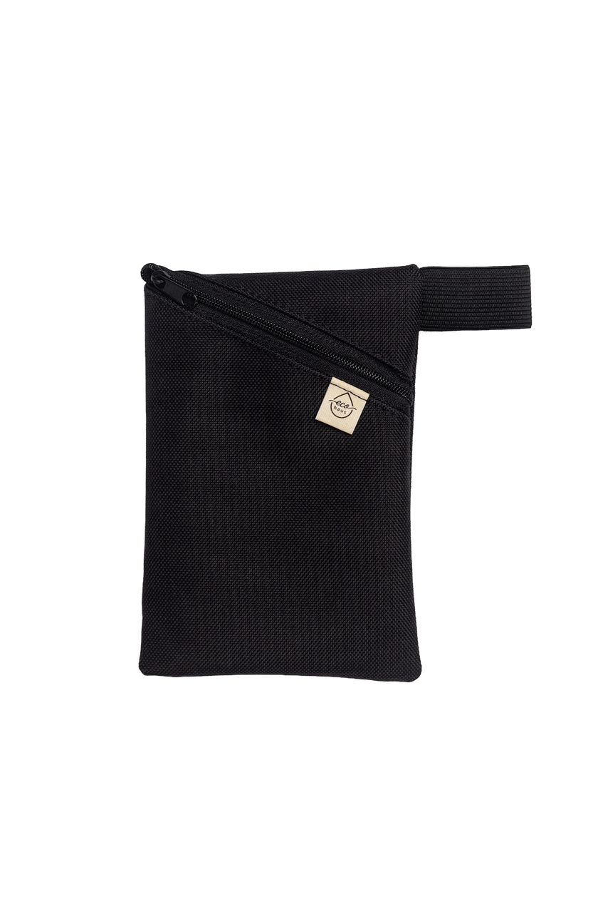 Black waterproof travel case for EcoHaus laundry sheets