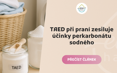 TAED enhances the effects of sodium percarbonate during washing.