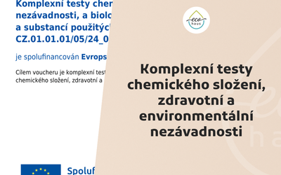Komplexní testy chemického složení, zdravotní a environmentální nezávadnosti