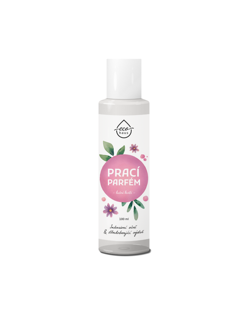 Prací parfém EcoHaus luční kvítí 100 ml, 100 praní