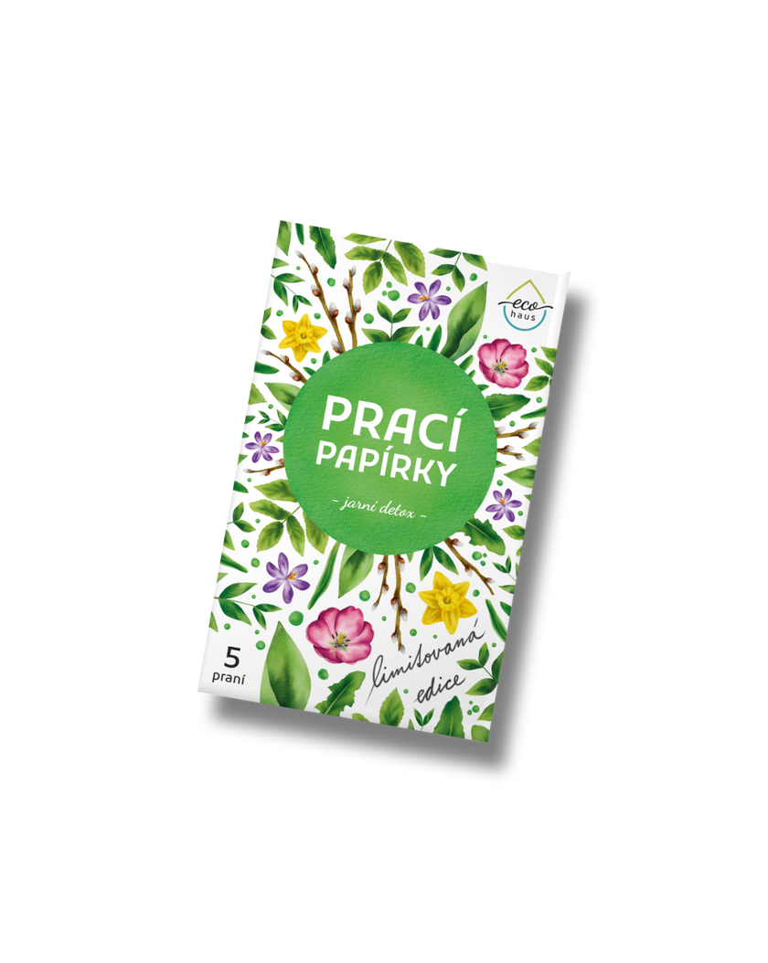 Prací papírky EcoHaus 5 praní jarní detox