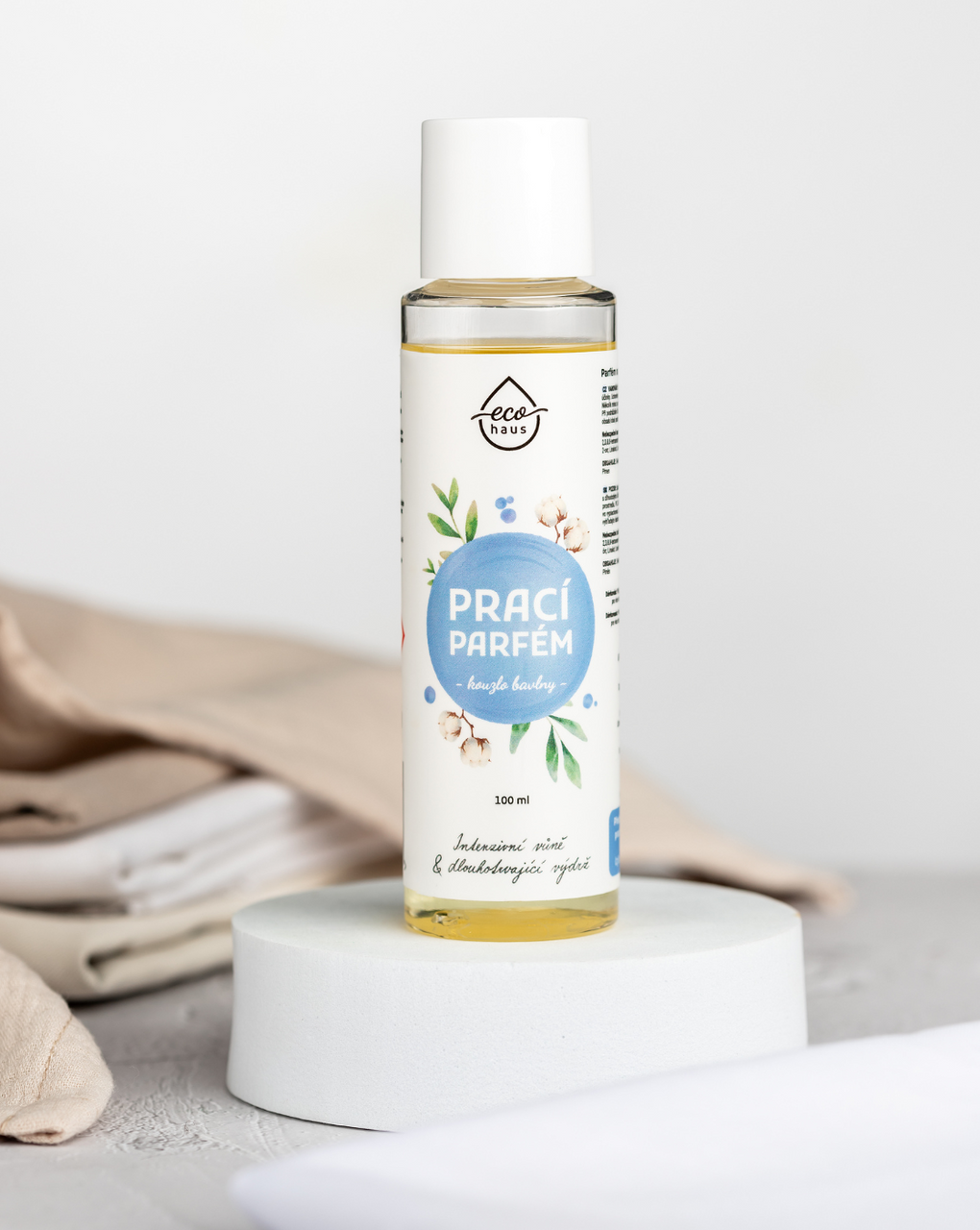 Prací parfém EcoHaus kouzlo bavlny 100 ml, 100 praní