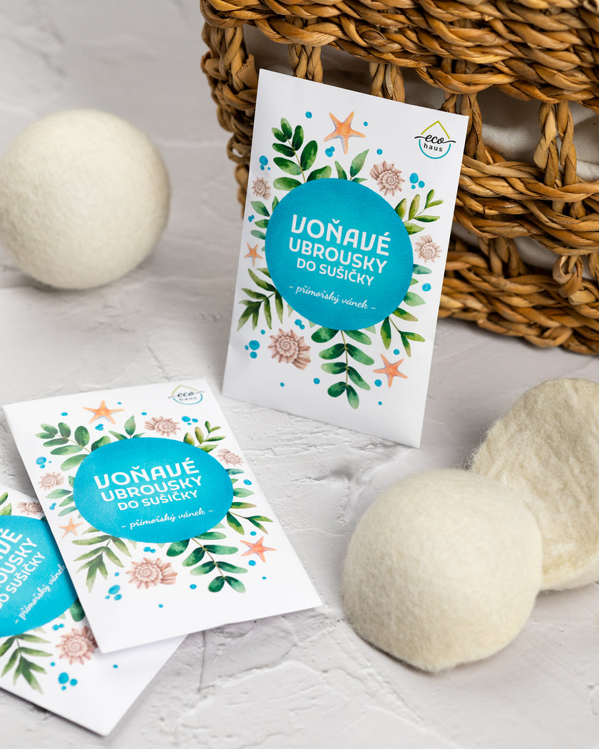 EcoHaus Scented Dryer Sheets Ocean Breeze 40 pcs