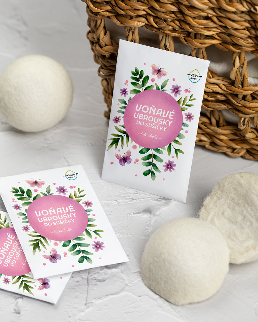 EcoHaus Scented Dryer Sheets Ocean Breeze 40 pcs