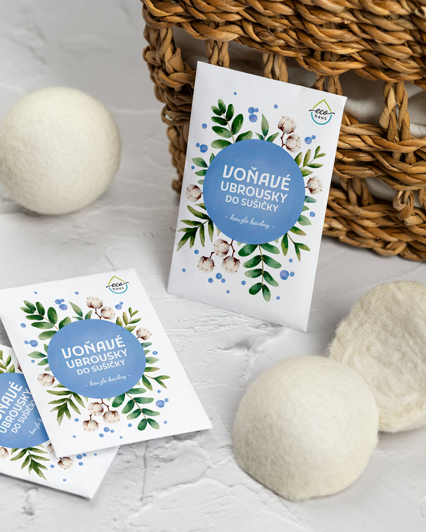 EcoHaus Scented Dryer Sheets Ocean Breeze 40 pcs