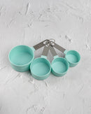 Set of kitchen measuring spoons - Minimalist, precise and practical (Green)
