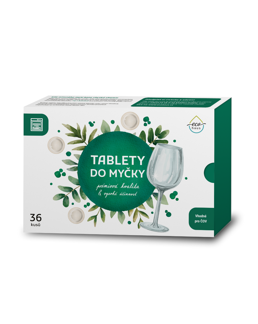 Tablety do myčky EcoHaus, 36 ks