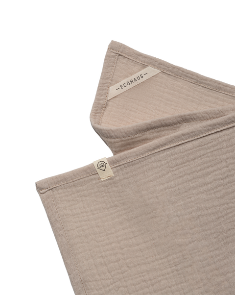 Advantageous package Beige premium kitchen towel made of crumpled cotton EcoHaus - 60 x 45cm + EcoHaus laundry paper 5 washes