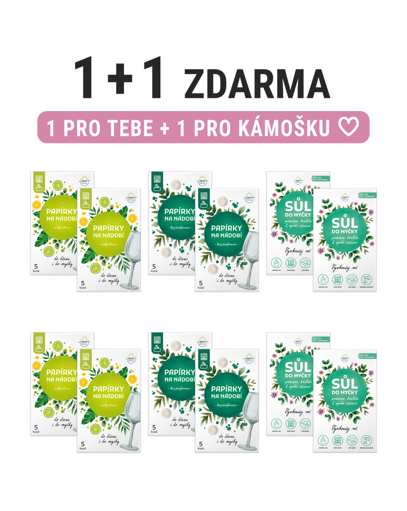 Výhodný testovací balíček EcoHaus 1+1: Do myčky