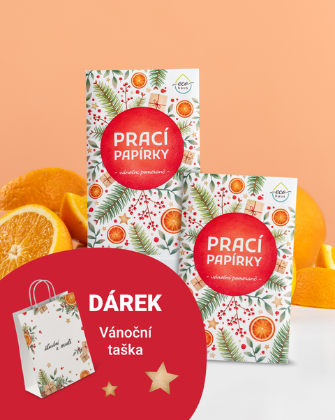prací papírky a dárek Vánoční taška