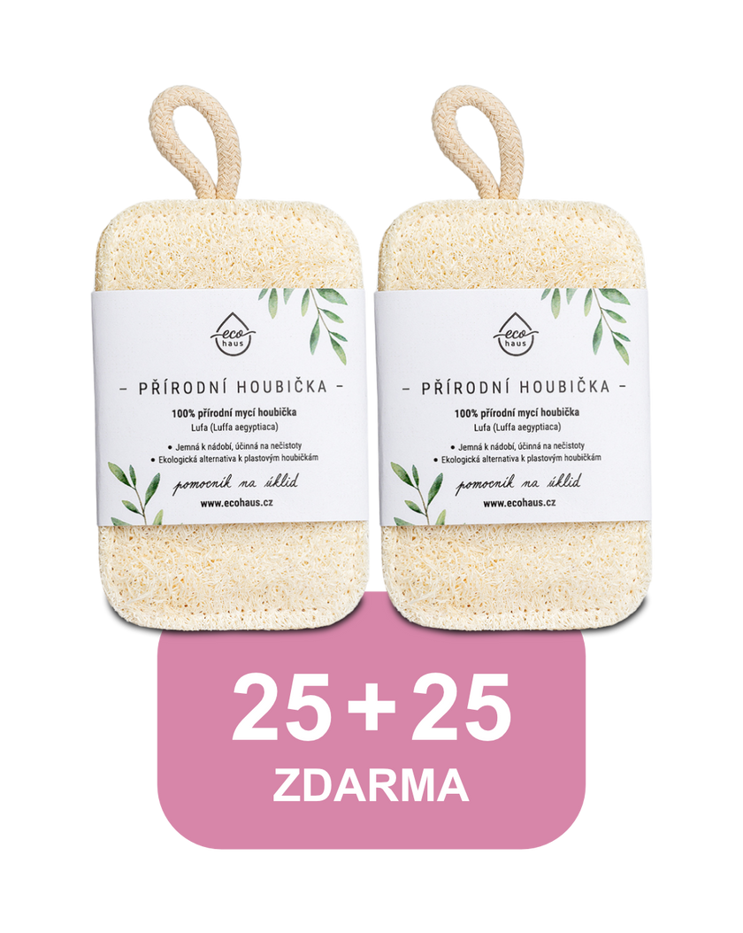 Speciální nabídka 25 + 25 ZDARMA Lufa houbiček