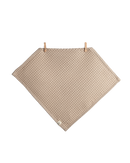 Premium beige face towel made of waffle fabric EcoHaus (large squares) - Set of 2 pcs 30 x 30 cm