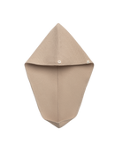 Beige hair turban made of waffle fabric EcoHaus - special for long hair (length 66 cm)