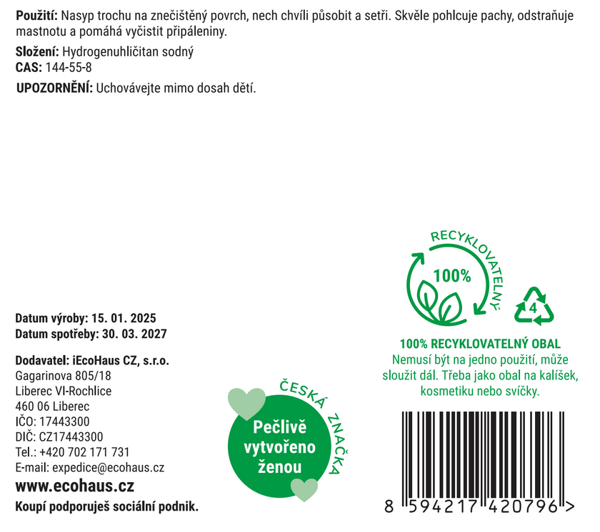 Čisticí soda – Univerzální čisticí génius