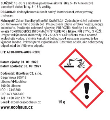 PŘEDPRODEJ! Papírky na nádobí EcoHaus 60 cyklů bez parfemace