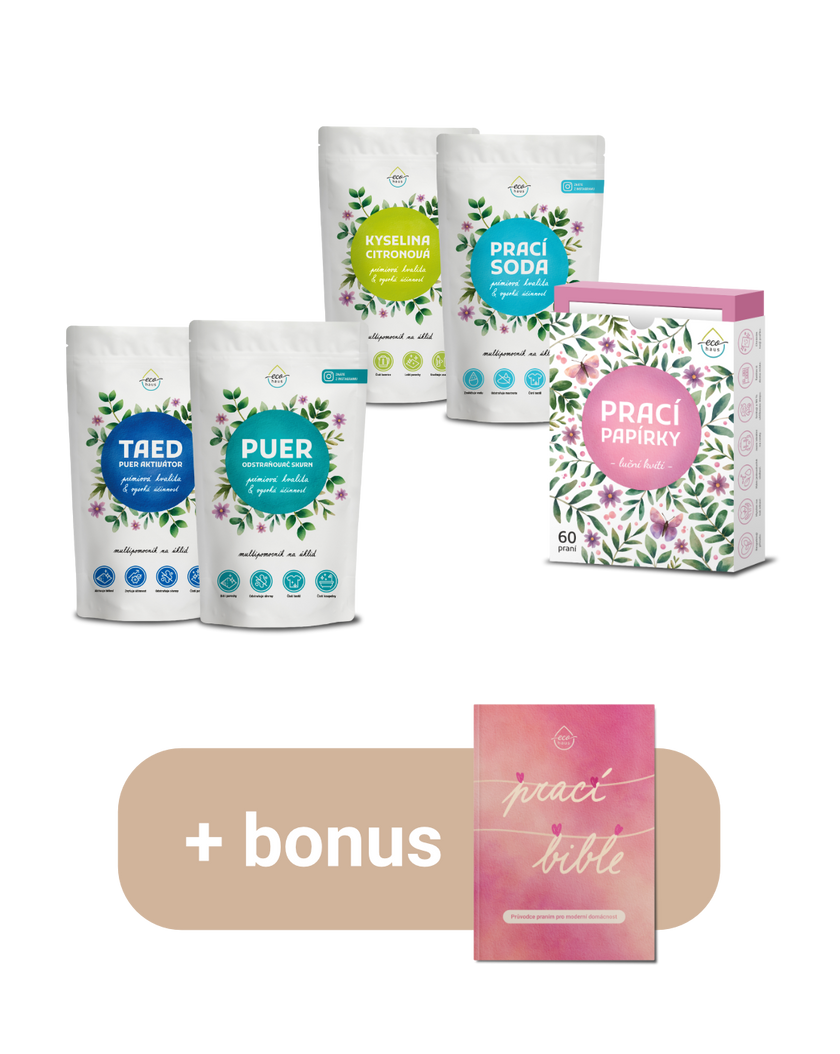 Výhodný balíček: Zabijáci skvrn a zašlé bílé & bělost bez kompromisů, EcoHaus