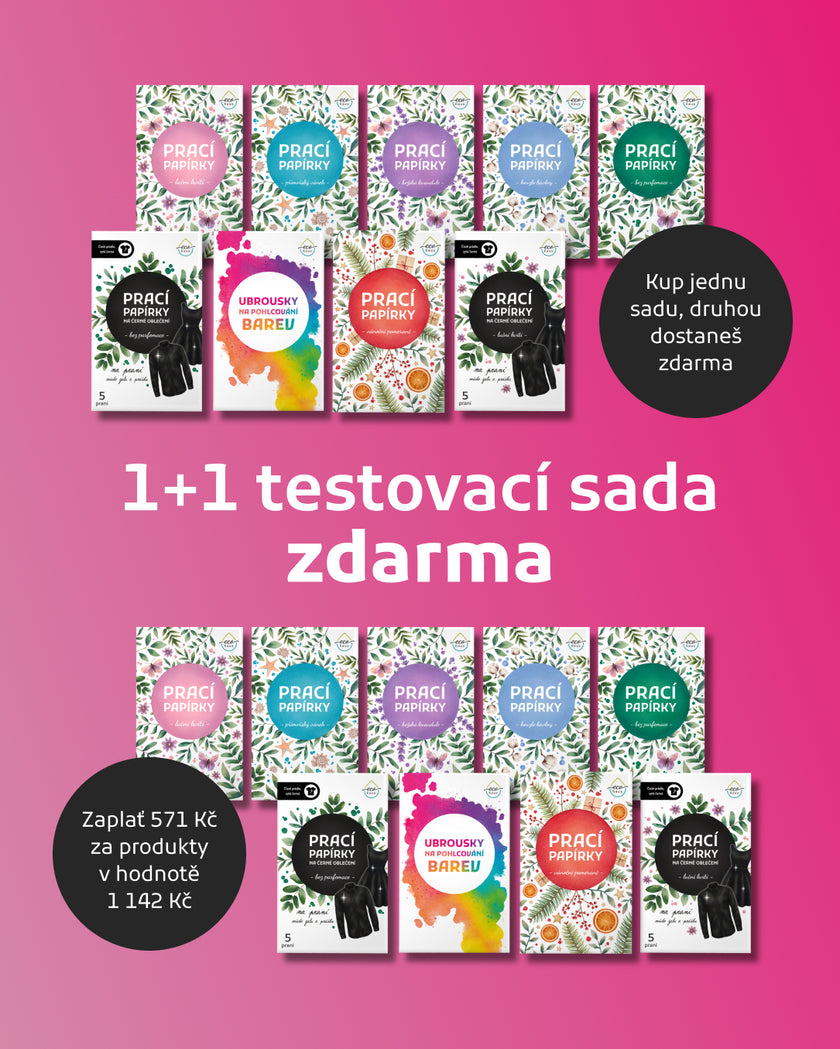 Testovací sada 1+1 zdarma: Pro zářivé barvy s limitkou