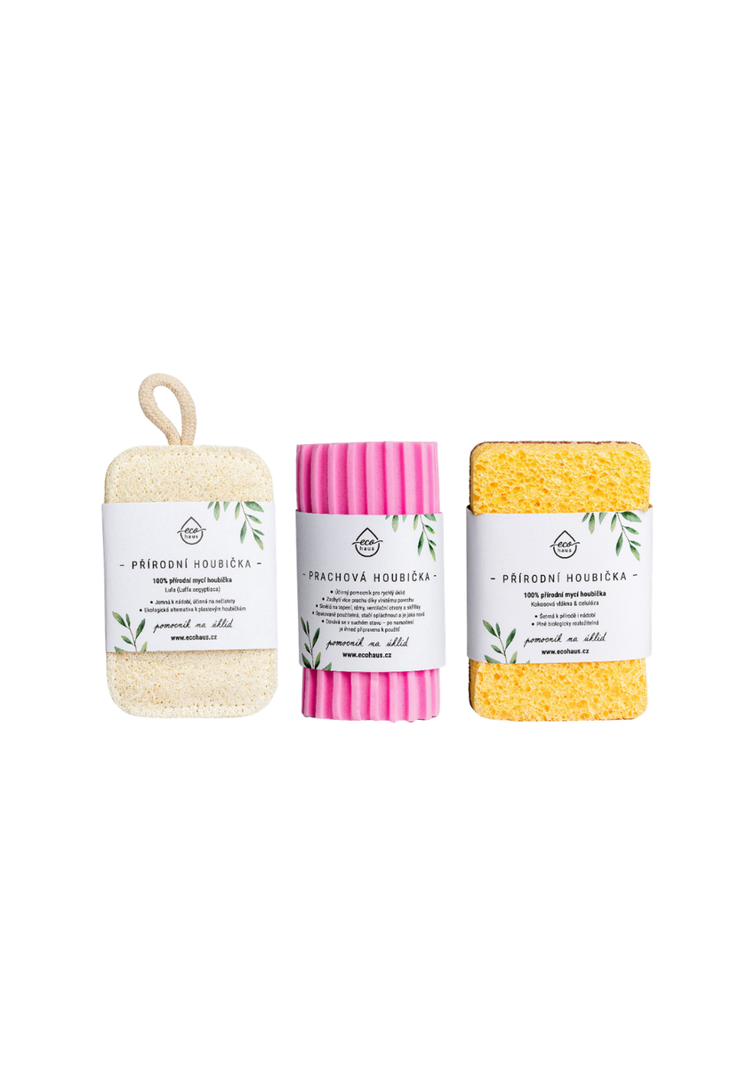 Sada 3 houbiček EcoHaus